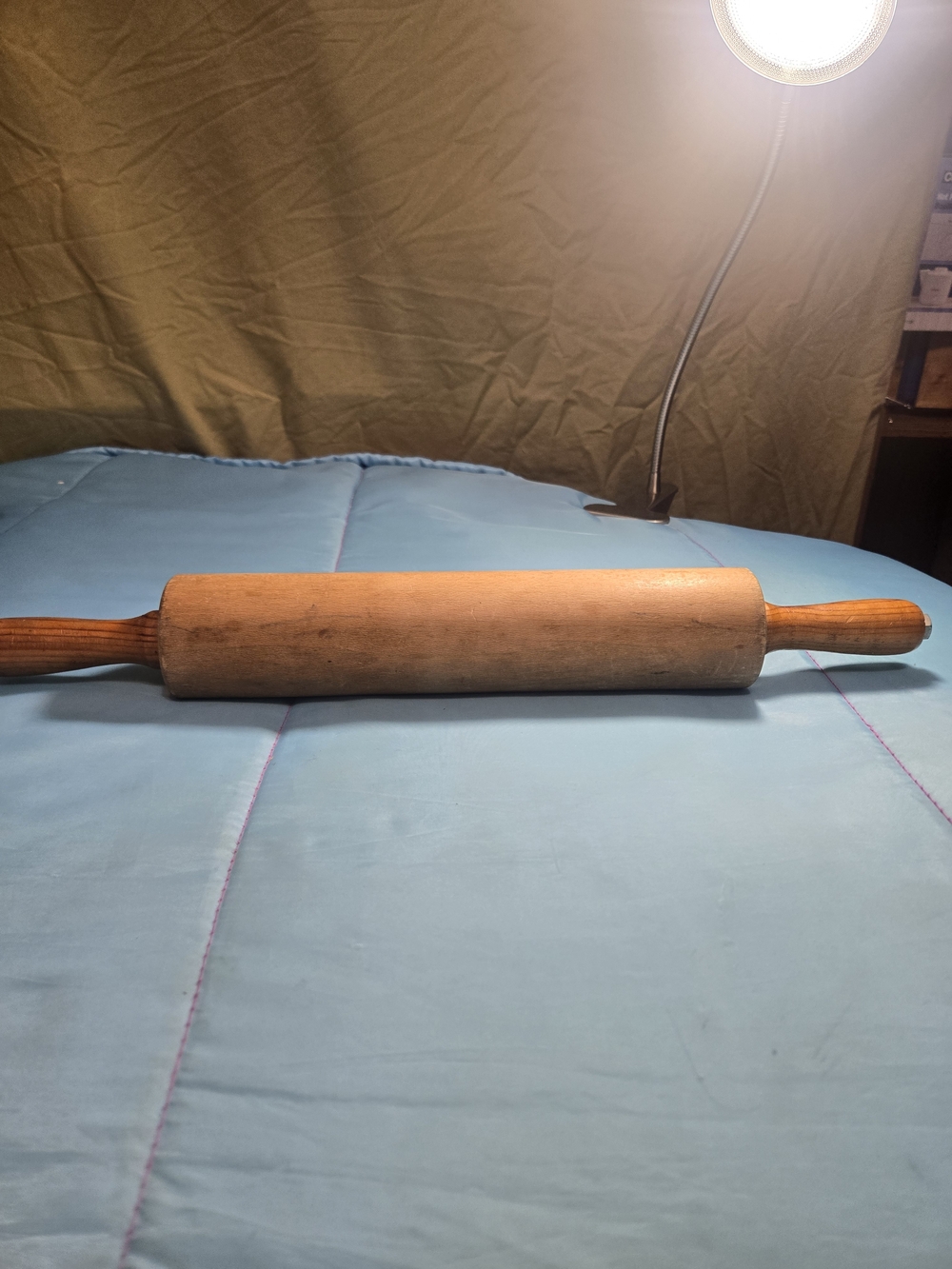 Vintage Wood Rolling Pin Farmhouse Antique Baking Kitchen Decor Primitive #US4